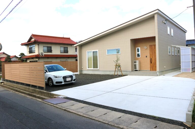 松江市 駐車場拡張工事 外構施工事例