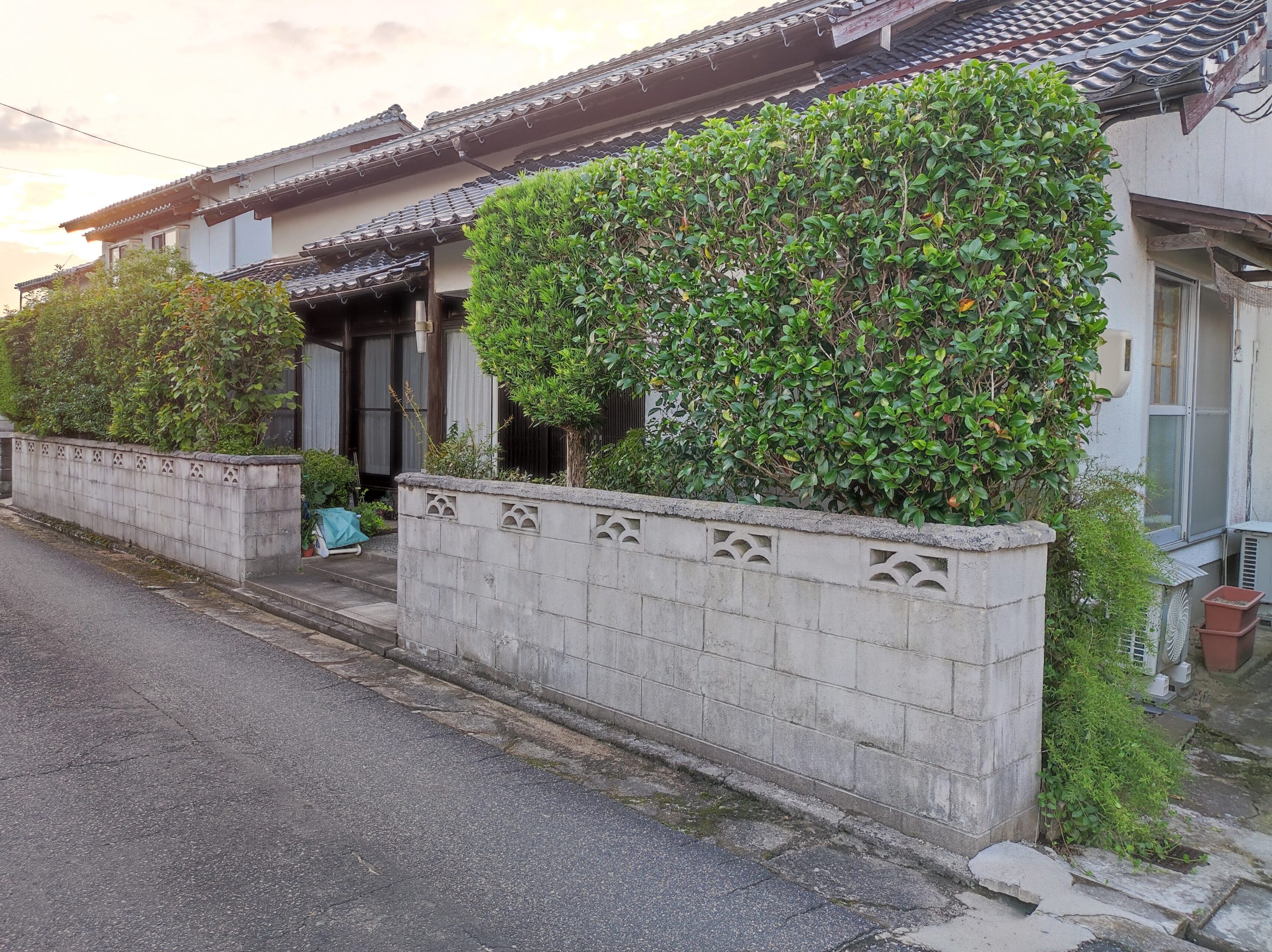 松江市 外構リフォーム ひび割れた危険なブロック塀