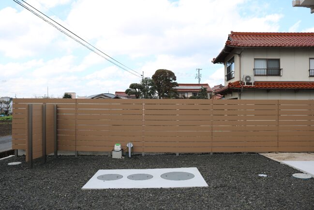 松江市 外構リフォーム 玄関前アプローチとフェンス施工事例