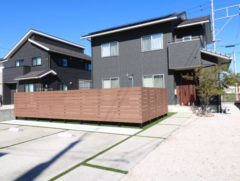 松江市 外構工事 駐車場拡張後の施工事例