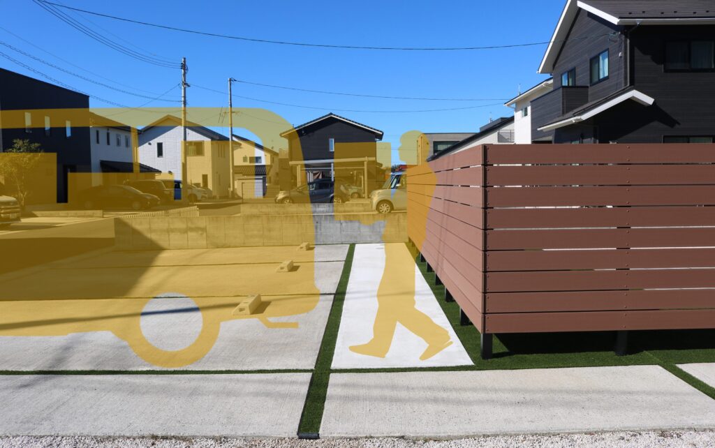 松江市 外構リフォーム プライバシーを守る目隠しフェンス設置